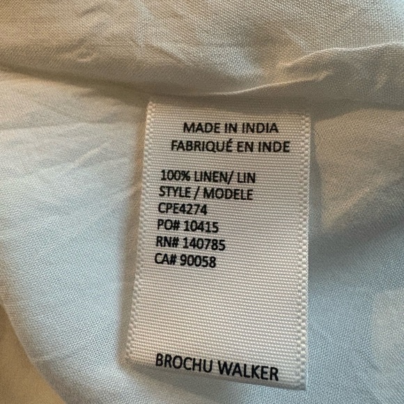 Brochu Walker Bree Dress 100% Linen Reversible - Picture 13 of 13